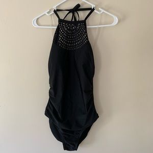 Black Halter Bathing Suit